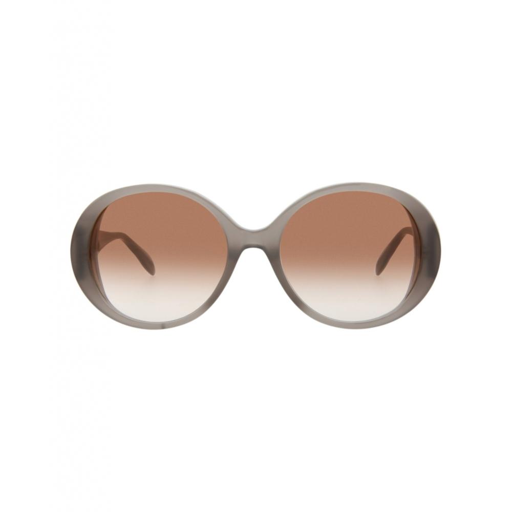 

Alexander McQueen Солнцезащитные очки в круглой оправе из ацетата серо-серо-коричневые