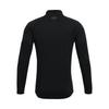 Under Armour Solid Color Half-Zip Running Training Fitness Long Sleeve T-Shirt Men Tops Black 1328495-001