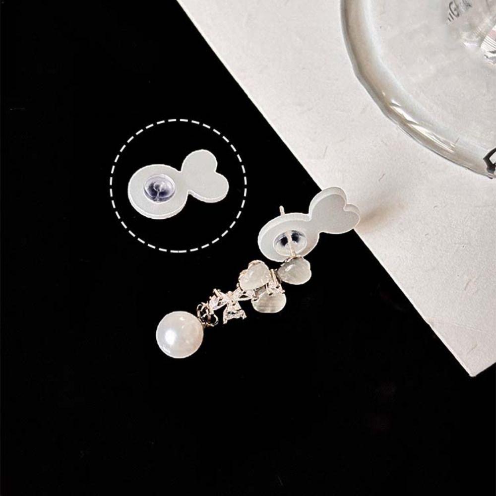 60-80Pcs Anti Eversion Supportive Earrings Lifters Rabbit Shape Ear Plug Blocked Caps  Women