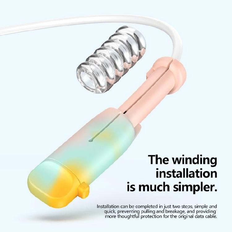 Silicone USB Type C Charging Cable Protectors AntiBend And Tangles Protections Prevents Fraying