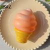 Lemon Stress Relief Toy Transparent Squeeze Toy, Jellyfish Ice Cream Reduction Soft Clear Cube Sensory for Kids Adults