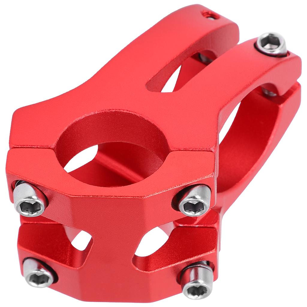 LUNJE 25.4x35MM Bike Handlebar Short Stem Riser Aluminum Alloy Bicycle Hollow StemRed