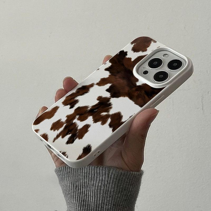 Creative Milk Cow Pattern Phone Case For iPhone 17 Pro Max 16 15 14 13 12 11 Pro Max 17 Air 16E 15 14 Plus Shockproof Soft Cover