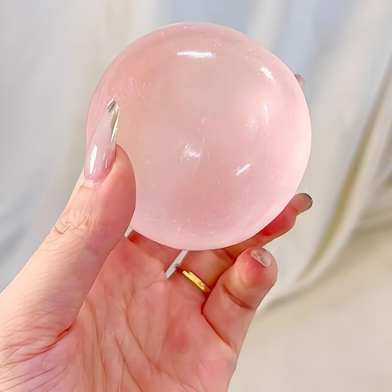 Pink Maltose Squishy Toys Mochi Anti Stress Sensory Fidget Toy Soft Simulated Transparent Maltose Slow-rebound Decompression Toy