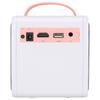 Mini Projector 1080P 2W Loudspeaker Soft Harmless Light 30000 Hours Durable Portable Projector for