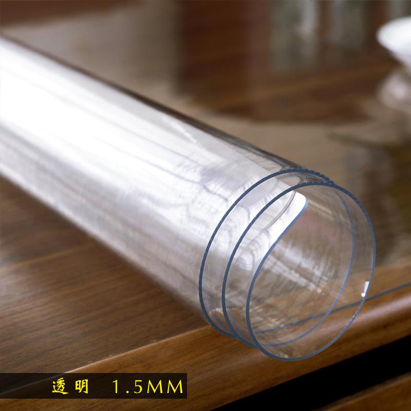 

Потовщена скатертина водонепроникна, маслостійка та захищає від опіків, не потребує прання, ПВХ скатертина для кавового столика, килимок для обіднього столу, матова кришталева пластина, м яке скло 80*120cm