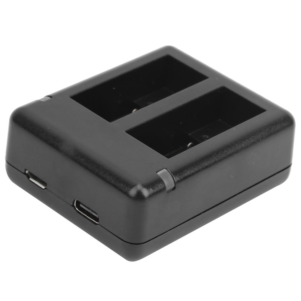 Portable Dual Port Camera Battery Charger Double Channel Charging Stand for GoPro 9