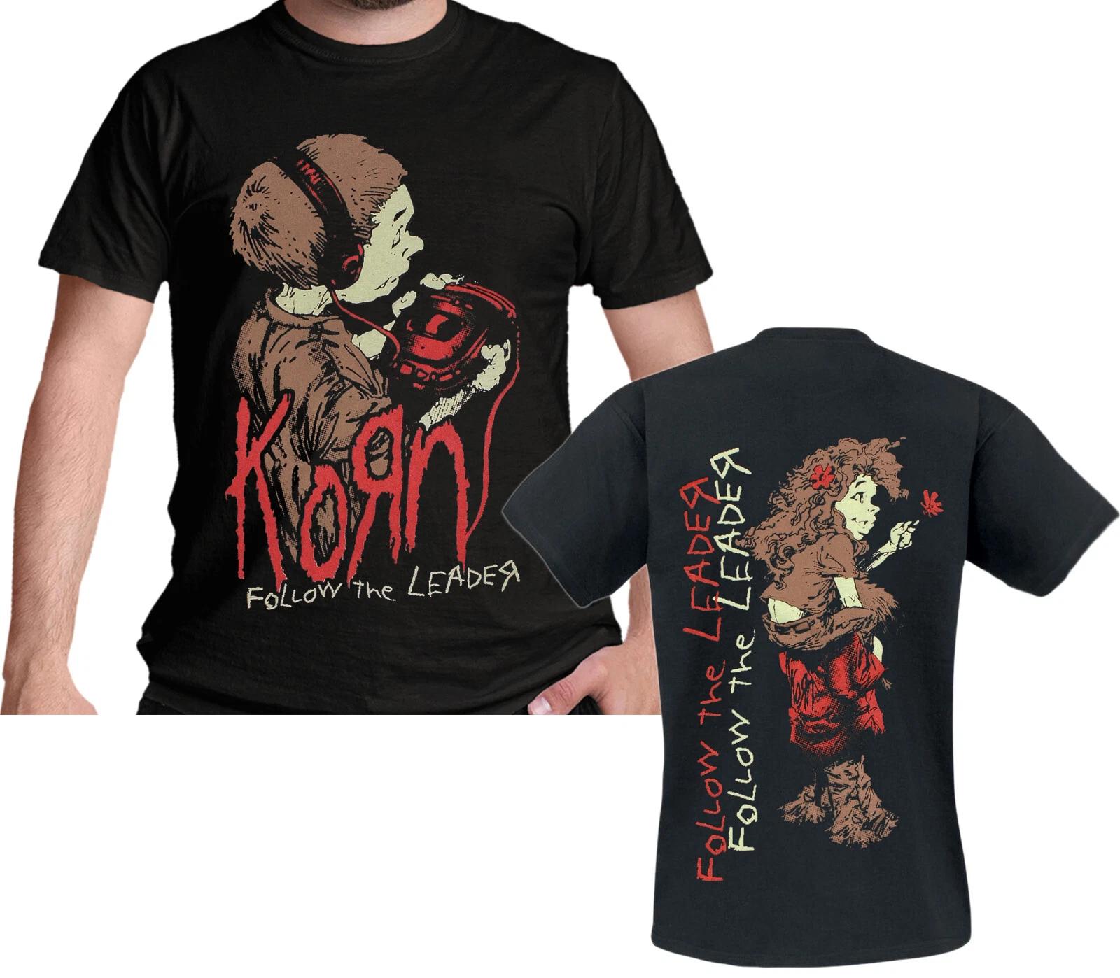 

Korn Follow The Leader T Shirt Official Black New S M L XL XXL S