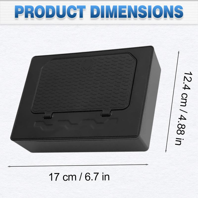 Car Armrest Hidden Multifunctional Storage Box Press Type For Mitsubishi L200 Triton 2024-2025 Interior Hidden Storage Box