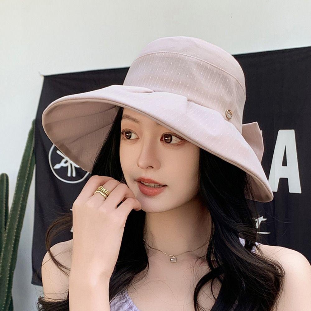 

Wide Brim Fishermen Cap UV Protection Beach Cap Fashion Bucket Hat Outdoor 5