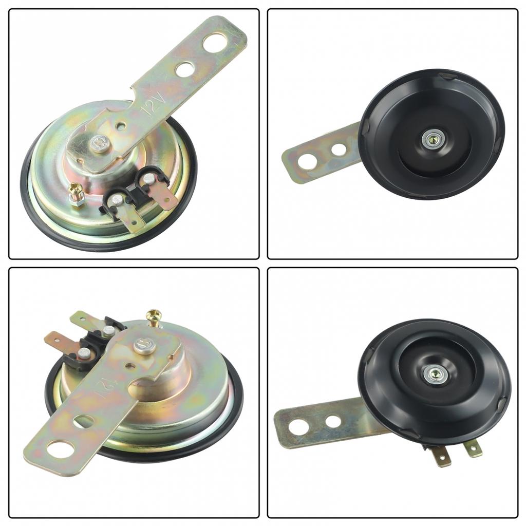 12V Hlasitý 105dB Elektrický Motocykl Motorka Náhrada za Klakson Černý