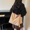 2025 new suede bag women's high-end Maillard shoulder bag large-capacity tote bag versatile messenger bag