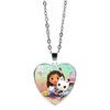 Love Necklace Jewelry Girl Gift Cartoon Peach Heart Pendant Necklace