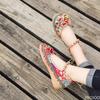 Scarpe Donna Stile Nazionale Tendenza Bohemien Nuovo Fiocco Lino Casual Tacco Rotto Scarpe Singole Donna Sneakers Zapatos De Mujer