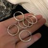 1 Pair Women Huggie Earrings Shimmering Surface Geometric Lightweight Small Earrings for