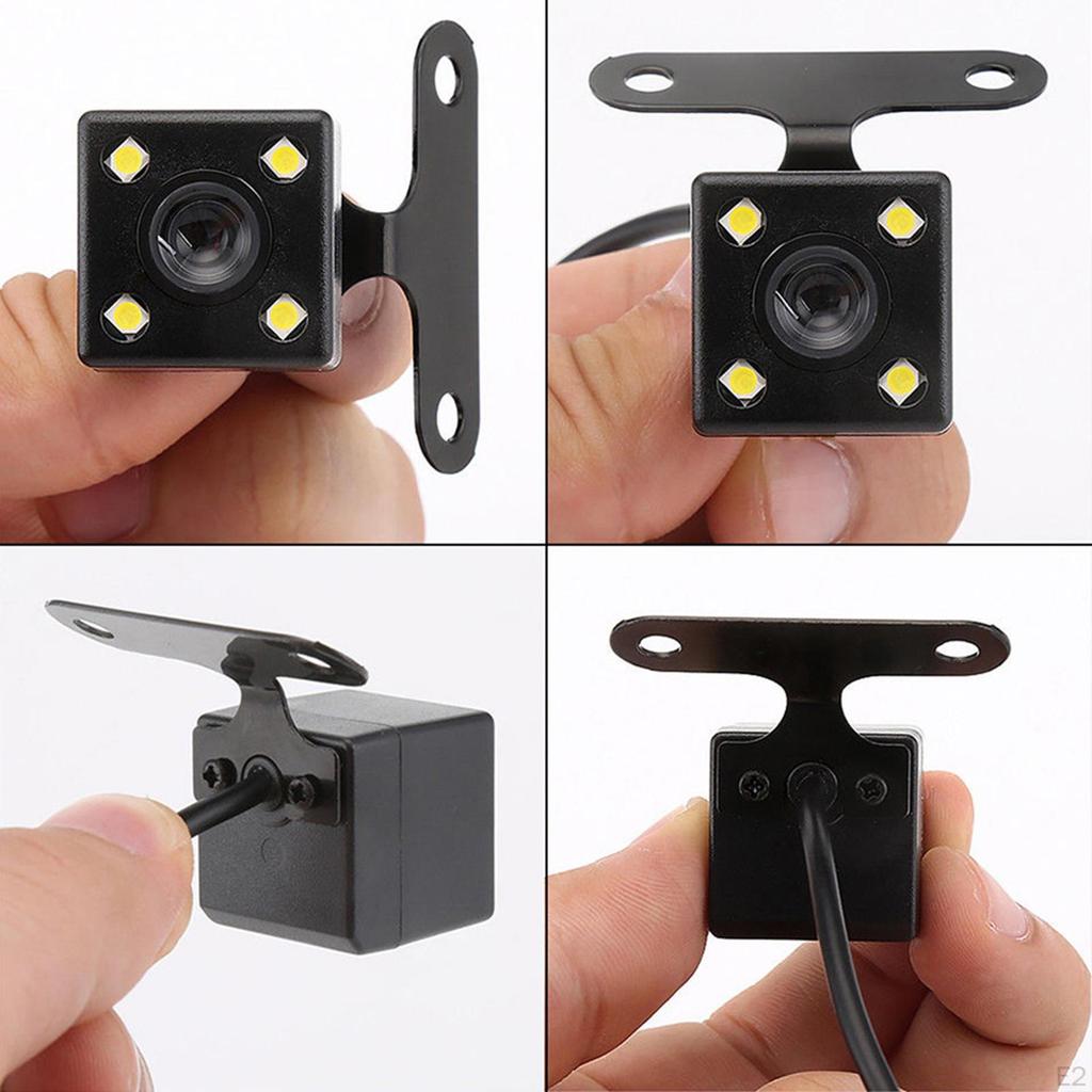 7" Rear View Car Monitor, 170° Wide Angle Scale Lines 4 LED Light Camera Rear/ HD Lens 12V/24V LCD