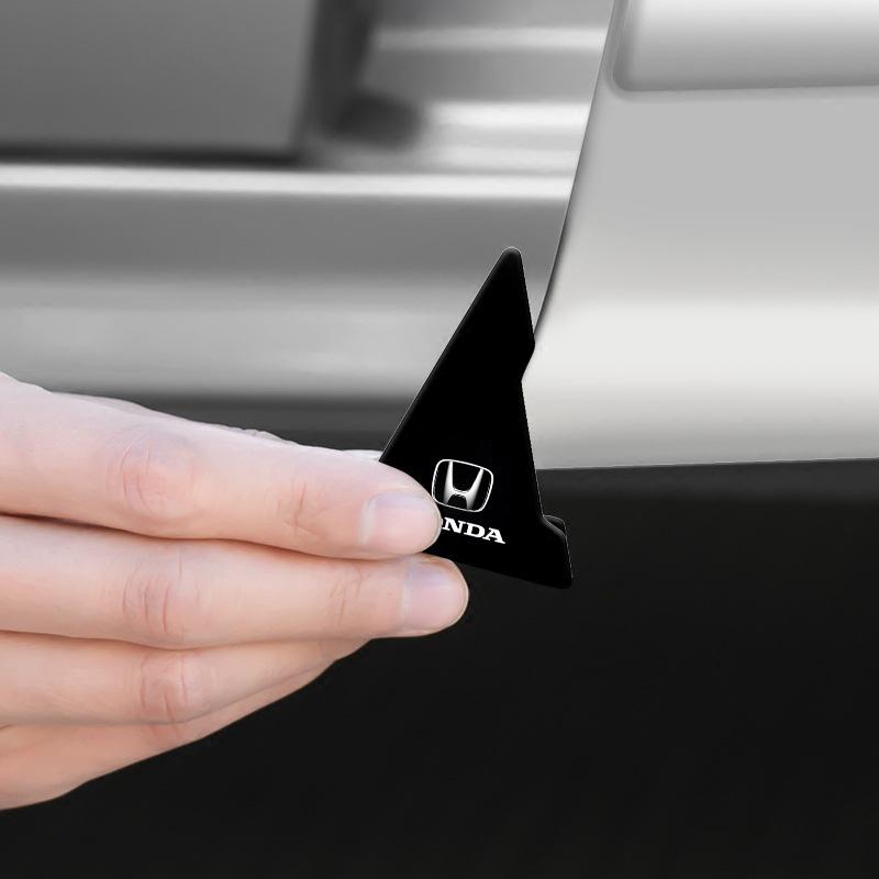 2Pcs Car Door Corner Silicone Protective Anti-Collision Cover For Honda Fit Mugen Insight Type S R VTEC DOHC Modulo Vezel Legend RR Si