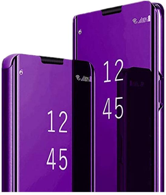 Luksus Smart Etui til Samsung Galaxy A57 A56 A37 A17 A55 A54 A34 A15 A53 A34 A33 A14 A73 Spejl Læder Smart Flip Stand Cover
