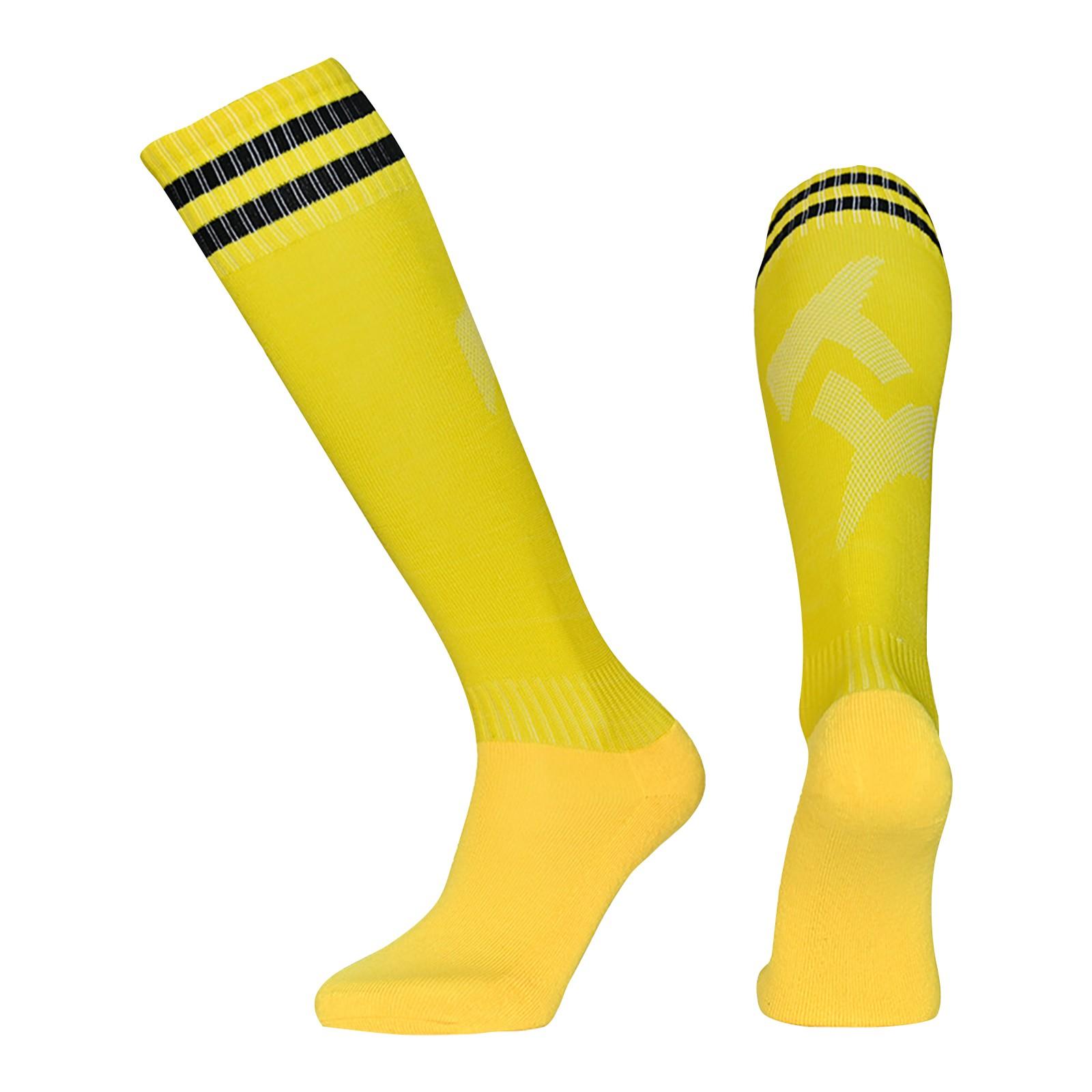 

Soccer Socks (1 Pairs) Team Sport Knee High Socks For Youth Kids One Size жёлтый