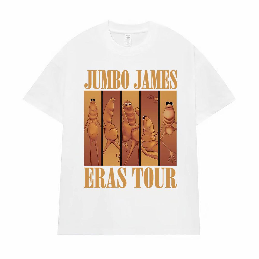 Hot Sale Funny Marcus The Worm Eras Tour Meme Jumbo James T-shirts Men Clothing Oversized Vintage Classic T Shirts Casual Tshirt