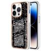 Suitable for iPhone15 mobile phone case 14plus cartoon painted electroplating anti-drop case 13Pro leopard print case
