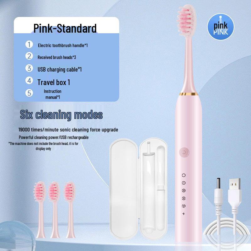 „Intelligente elektrische Schallzahnbürste für Paare – länderübergreifendes Laden, weiche Borsten, automatische Reinigung.“