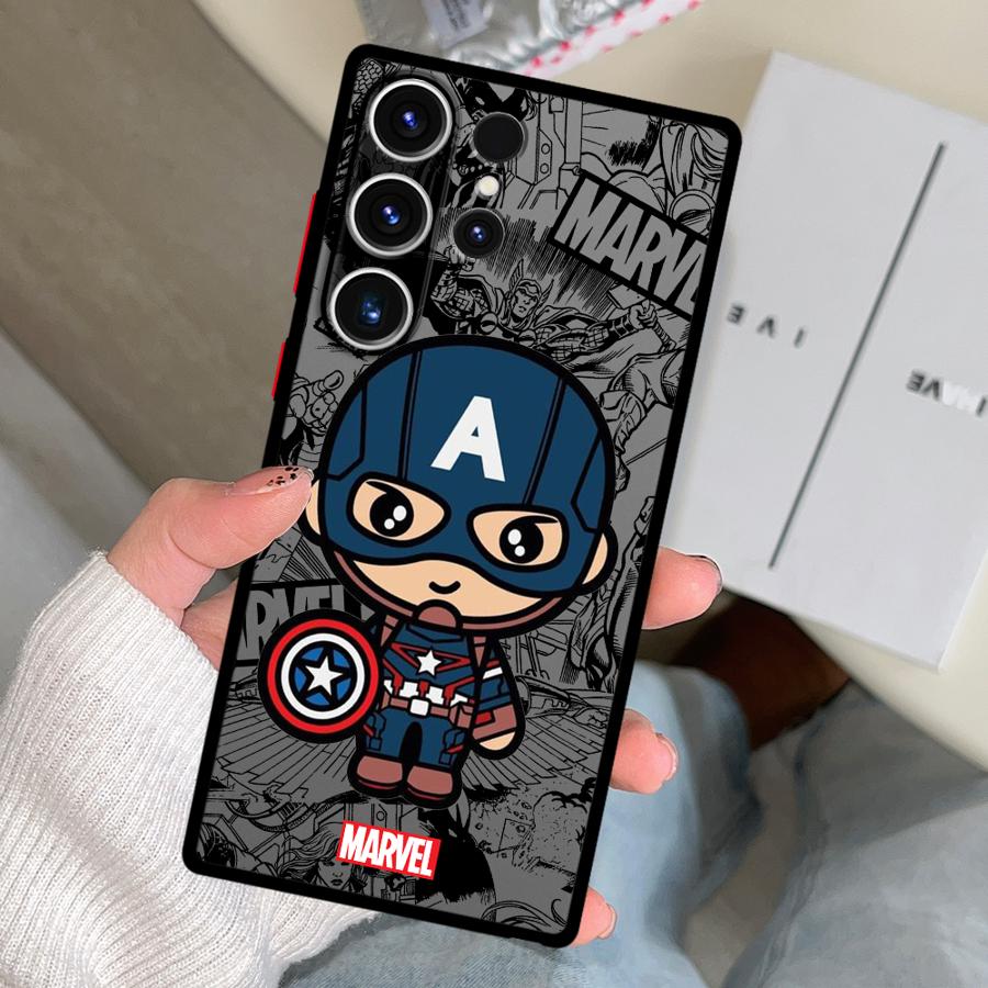 Cartoon Marvel Spiderman Groot Funda Phone Cover Case for Samsung Galaxy S26 S21 S22 S20 S23 FE S24 Plus S25 Ultra Note 20 10+