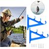 Wall Mounted Fishing Pole Holder ABS Horizontal Fishing Rod Display Rack Fishing Pesca Storage Organizer Tools Fishing Supplies