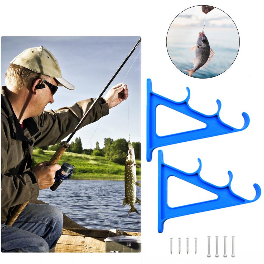 Wall Mounted Fishing Pole Holder ABS Horizontal Fishing Rod Display Rack Fishing Pesca Storage Organizer Tools Fishing Supplies