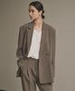 Siyazu Siot4099 Loose Fit Single Blazer_Mocha Brown