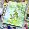 Summer Fresh Green A5 Photo Card Holder - 4 Pocket Binder for 3 Inch Kpop Photocards, Polaroids 6Ring Album Organizer for Fans