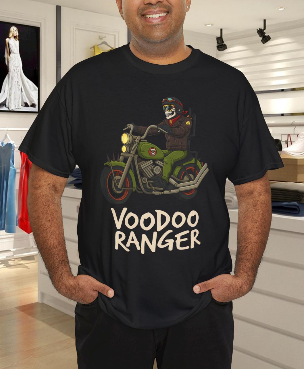 Voodoo Ranger Motorcycle Enthusiast Rider Graphic Top T-Shirt Mens Womens Tees Top 4XL