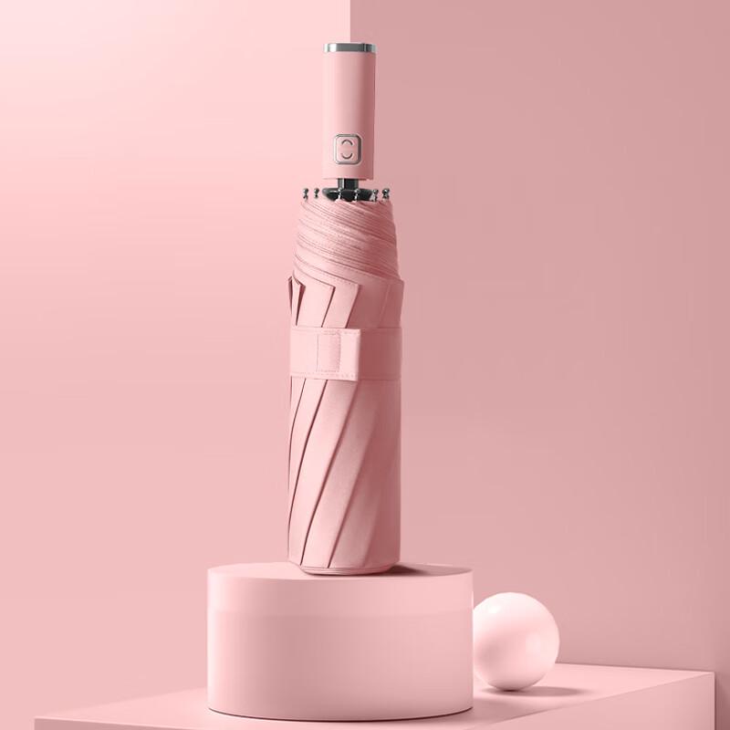 Automatic 10-Rib Windproof UV Protection Folding Umbrella