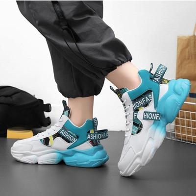 Breathable High Top Sports Shoes for Men, Trendy and Versatile, with An Increased Height for Casual Running
