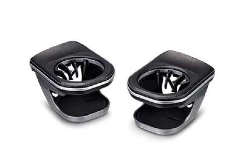 Genuine leather drink holders with gray stitching for the and This set includes left and right cup holders and is compatible with the Mercedes-Benz