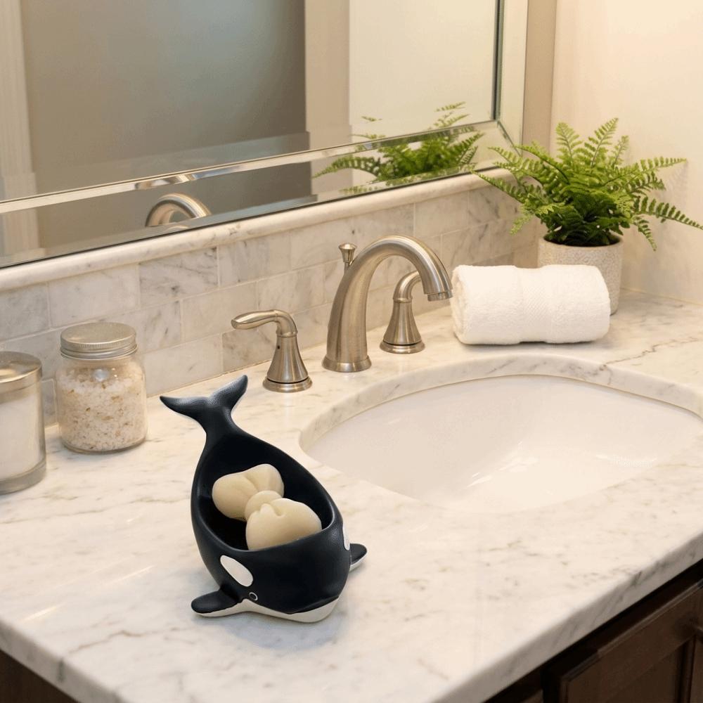 Non-slip Soap Storage Rack Resin Soap Holder Animal Design Soap Stand Kitchen