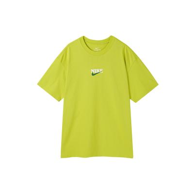 Cartoon Print Retro Loose Fit Round Neck Cotton Comfortable Short Sleeve T-Shirt With Drop Shoulder Men Tops Cactus-Green FN3700-335