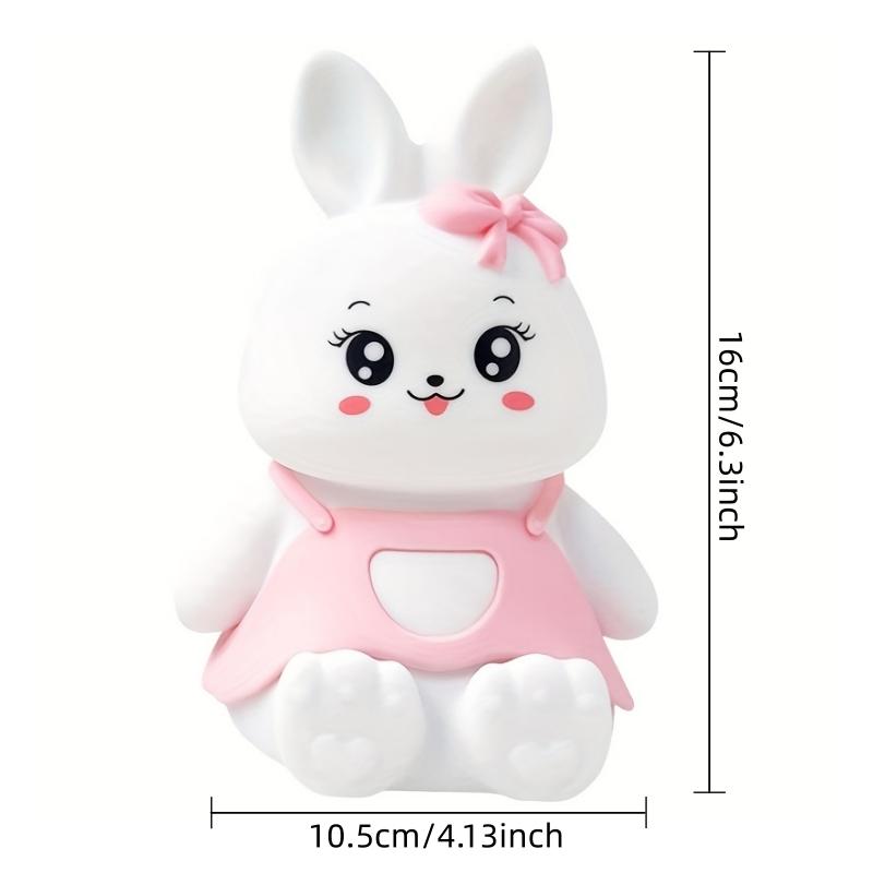 Rabbit Night Light,Touch-Sensitive,Chargable with Timer,Ideal for Home Decor,Perfect Gift Choice