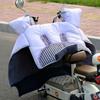 Thickened Windproof Electric Motorcycle Windshield Cover - Waterproof, Fleece-Lined for All Seasons