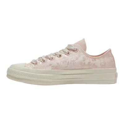 Sneakers Basse in Tela Floreali Testurizzati Anni '70 Sneakers Unisex Rosa A07248C