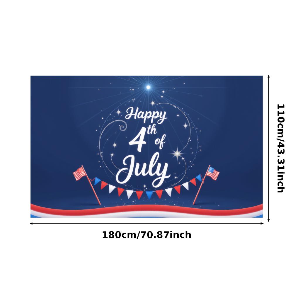 Flag Design American Flag Decor Star Patterns Independence Day Banner Vibrant Colors Decorative Bunting Party Banner