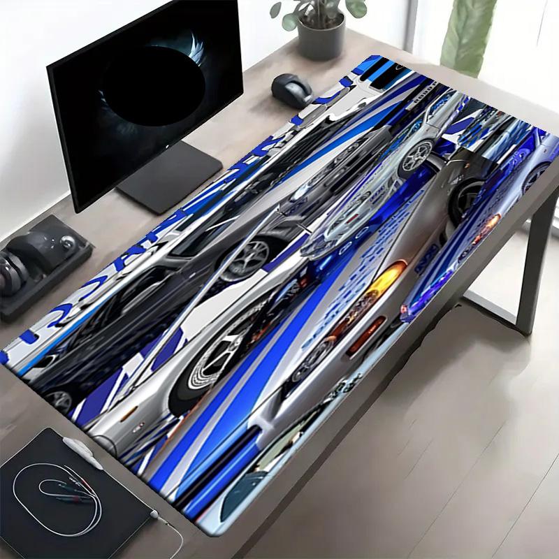 Podložka pod myš s potiskem Skyline GT, Protiskluzová podložka na plochu pro klávesnici, pro PC Laptop Hraní Práci Denní Použití, Skvělý Festivalový Překvapivý Dárek