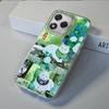 Green Creative Flower Vase Cat Women Phone Case For Iphone 17 Air 16 16e 17e 15 Plus 14 13 12 11 Pro Max Protective Fundas Cover