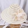 New French flower breathable sunscreen bucket hat women's spring summer outdoor versatile basin hat seaside big brim sun hat