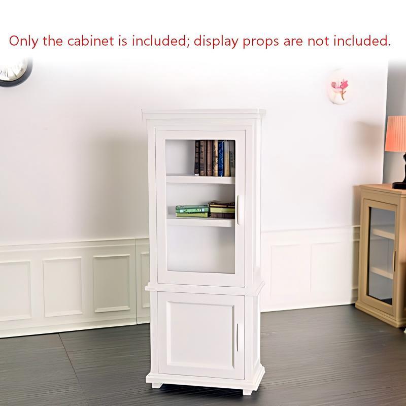 

Miniature Bookshelf Ornament Micro Scene Storage Racks Ornaments 1/12 Dollhouse Display Cabinet Model Dollhouse Furniture Decor A1