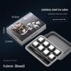 Stainless Steel Ice Cube Gift Set for Whiskey, Wine, and Beer