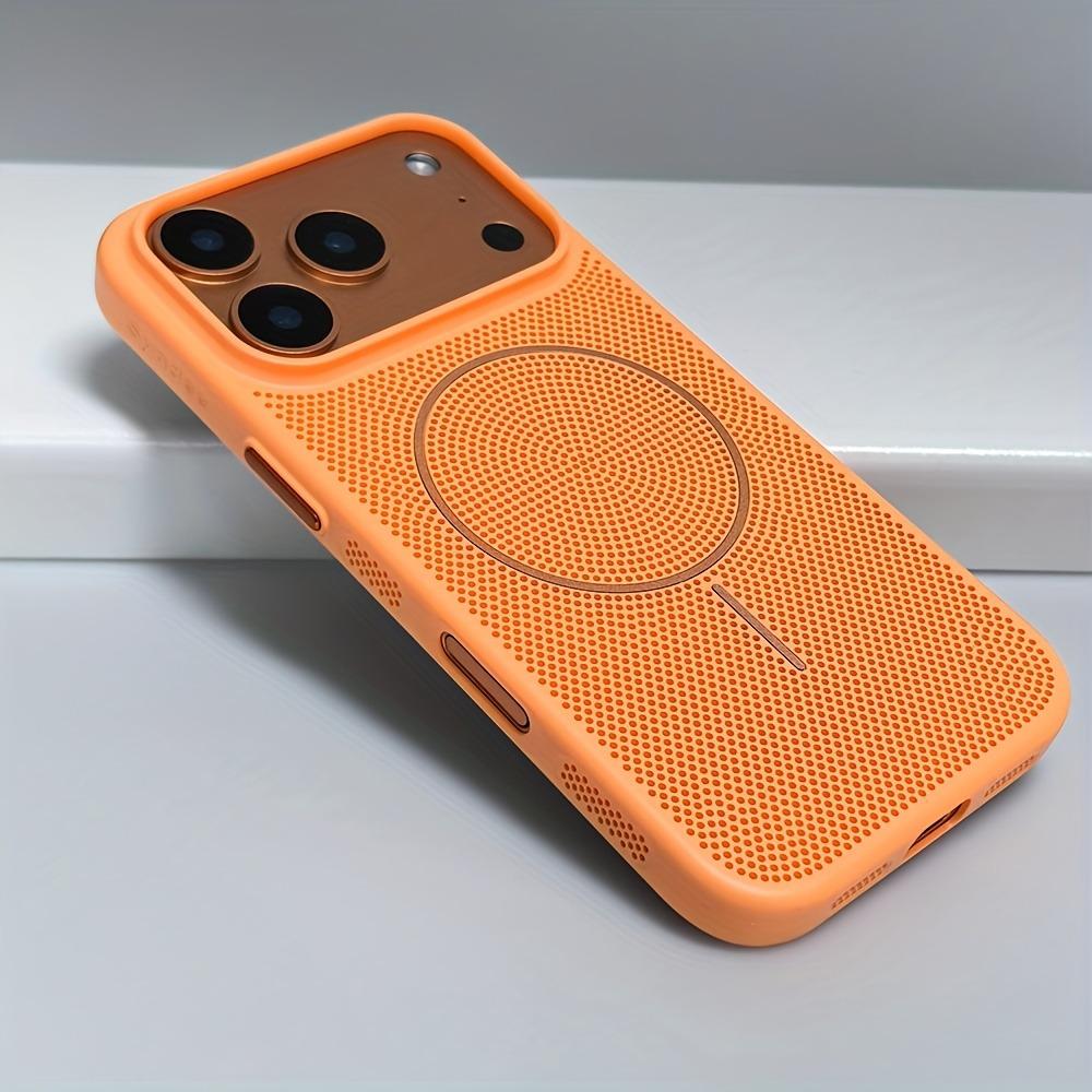 Oddychający Etui na Telefon z Magnesami Magsafe Dla iPhone 17 16 15 14 13 12 Pro Max 16 Plus 17Pro Pokrowiec z Odprowadzaniem Ciepła