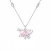 Y2K Crystal Heart Crystal Heart Necklace Sweet Elegant Style Sphere Necklace  Valentines Day Gift