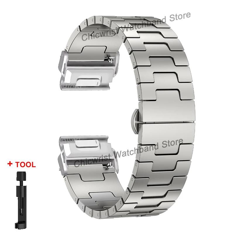 Cinturino Quickfit in Titanio Per Garmin Fenix 8/7X/6X/6XPro/5X/5XPlus 3 3HR 26mm Metallo A Sgancio Cinturino Per Orologio Per Descent Mk1 Mk2 Enduro
