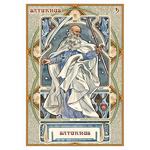 Kancharo 22-Card Oracle Card Set, Tarot Card Reading [Astrological Oracle Cards] Includes Japanese Oracle Card Basic Instructions & Pouch (Authentic)